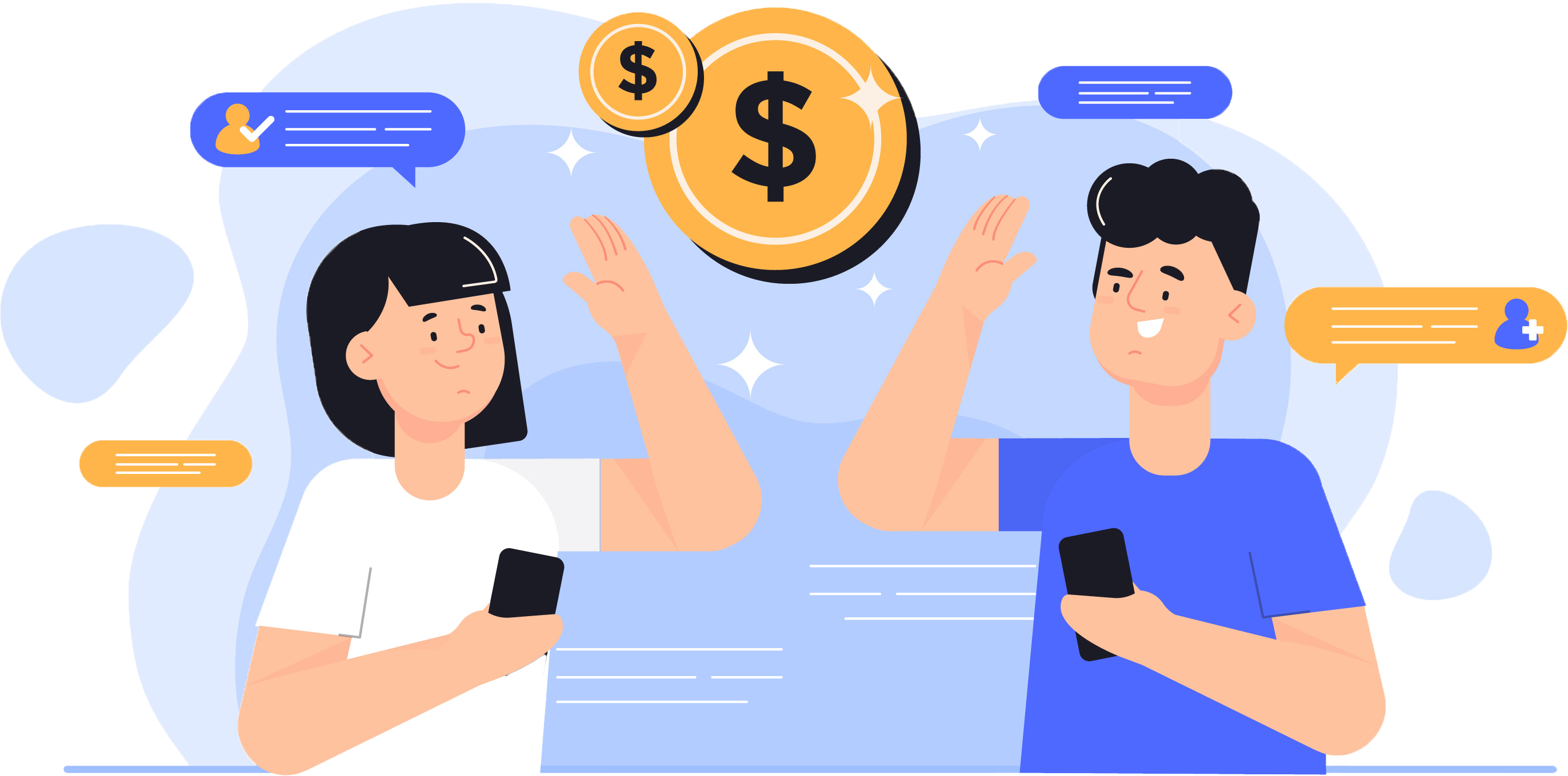 Refer & Earn Illustration
